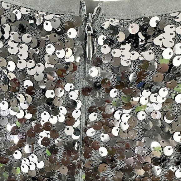 Calvin Klein Allover Sequin Straight Pencil Skirt Size 12‎ Cocktail Party Formal - Picture 5 of 13